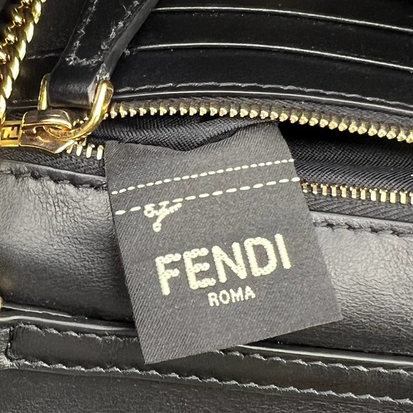 💛SOLD🖤 Fendi Velvet Wallet on Chain in Black - Picture 9 of 11